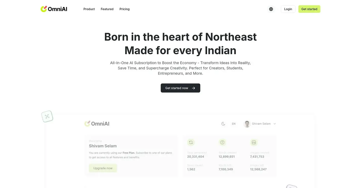 Screenshot of Omniai