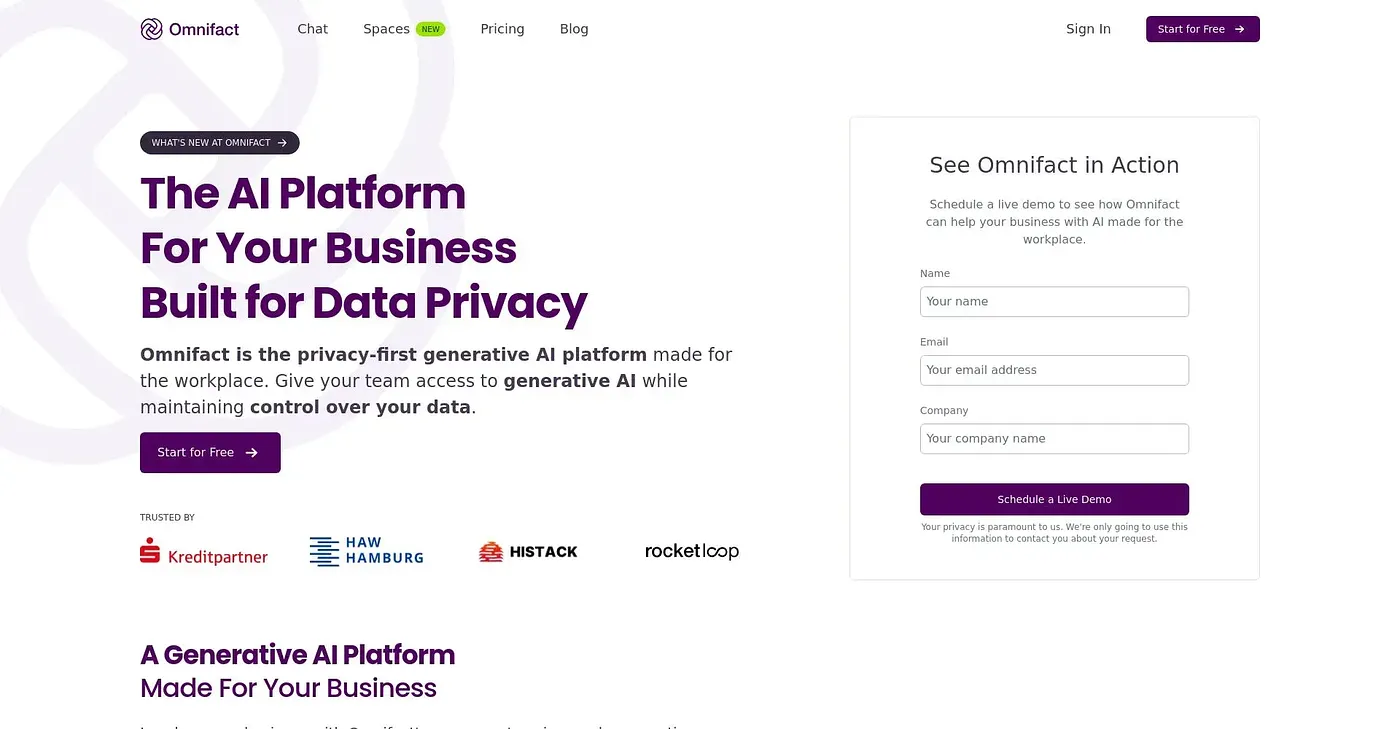 Screenshot of Omnifact