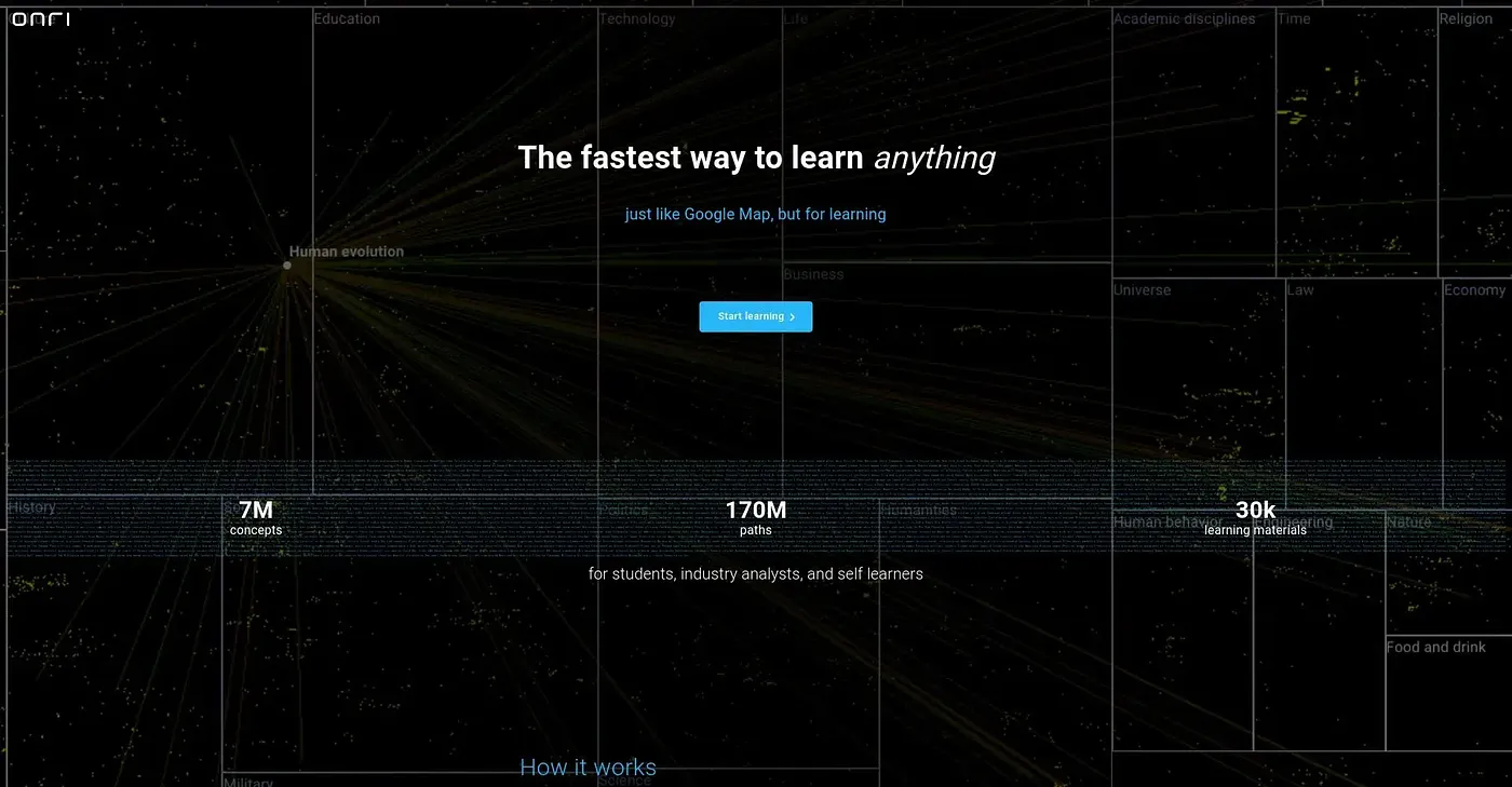 Screenshot of Onri