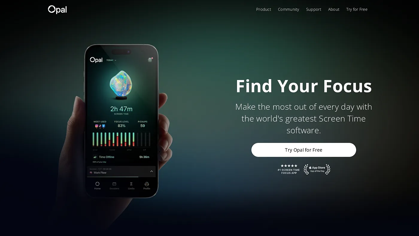 Screenshot of Opal