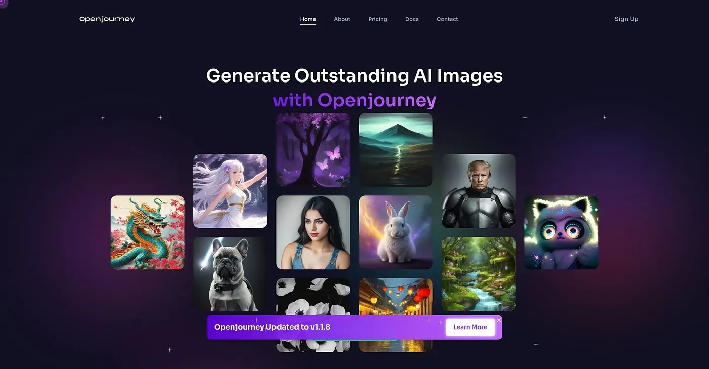 Screenshot of Open Journey Bot