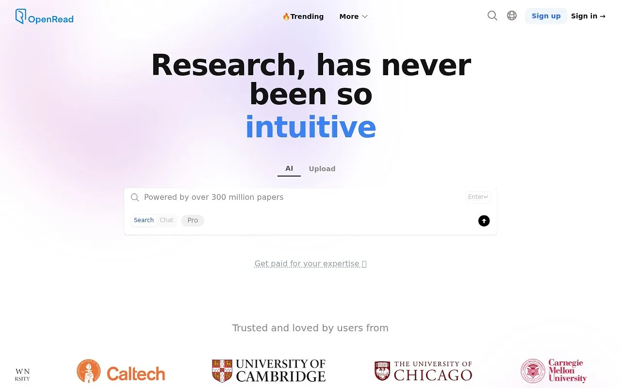 Screenshot of Open Read