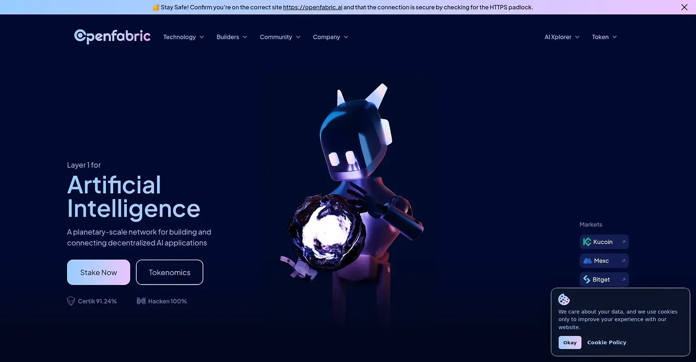 Screenshot of OpenFabric