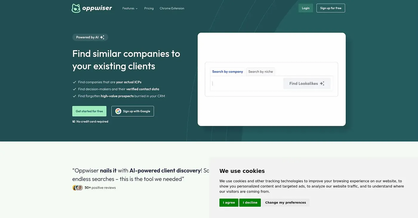 Screenshot of Oppwiser