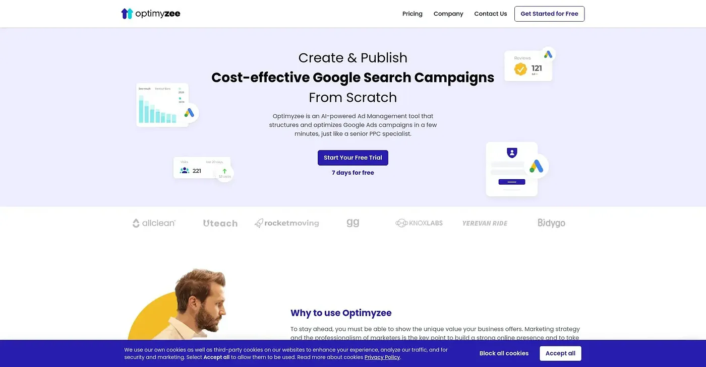 Screenshot of Optimyzee