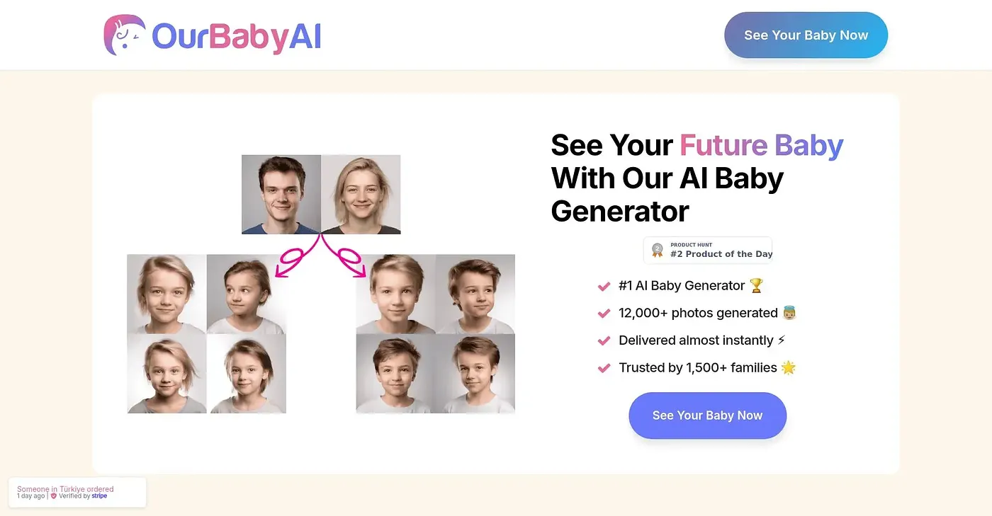 Screenshot of Our Baby AI