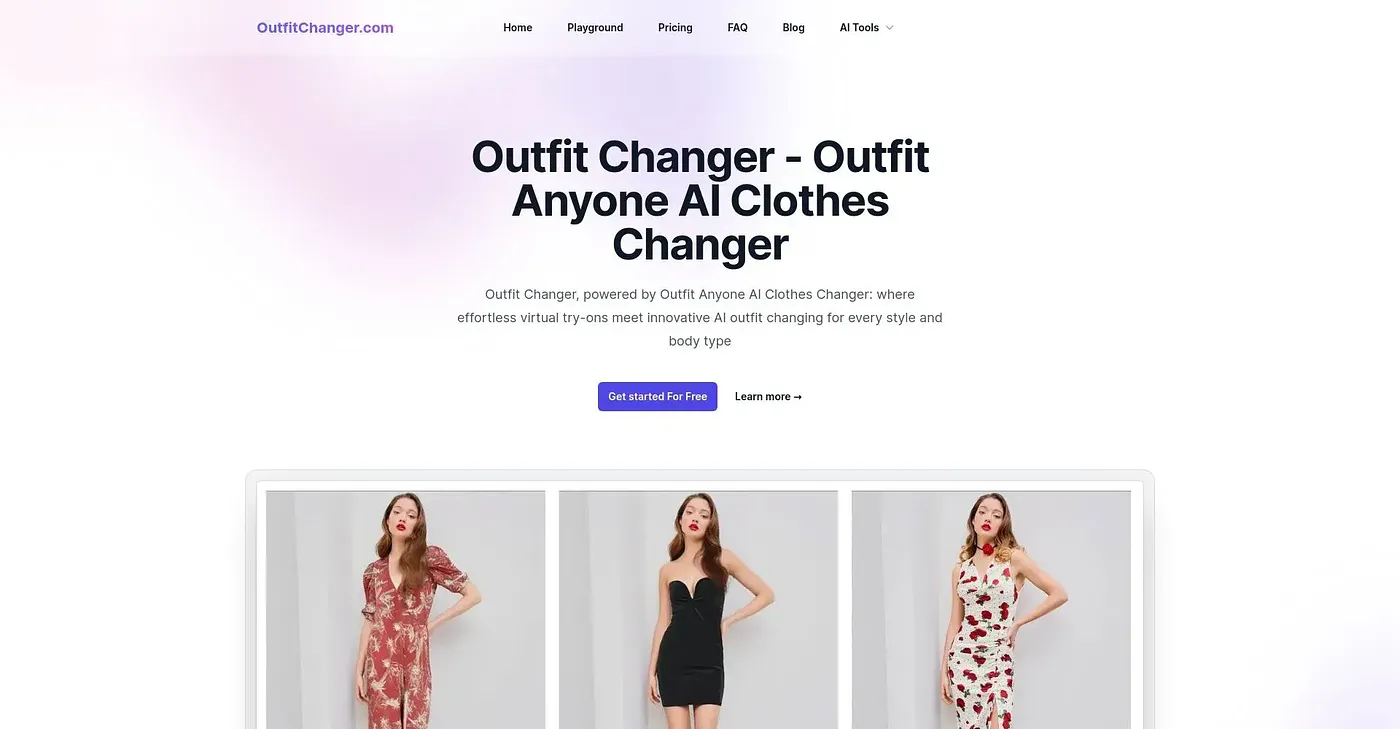 Screenshot of Outfit Anyone AI
