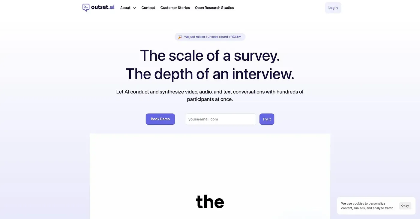 Screenshot of Outset