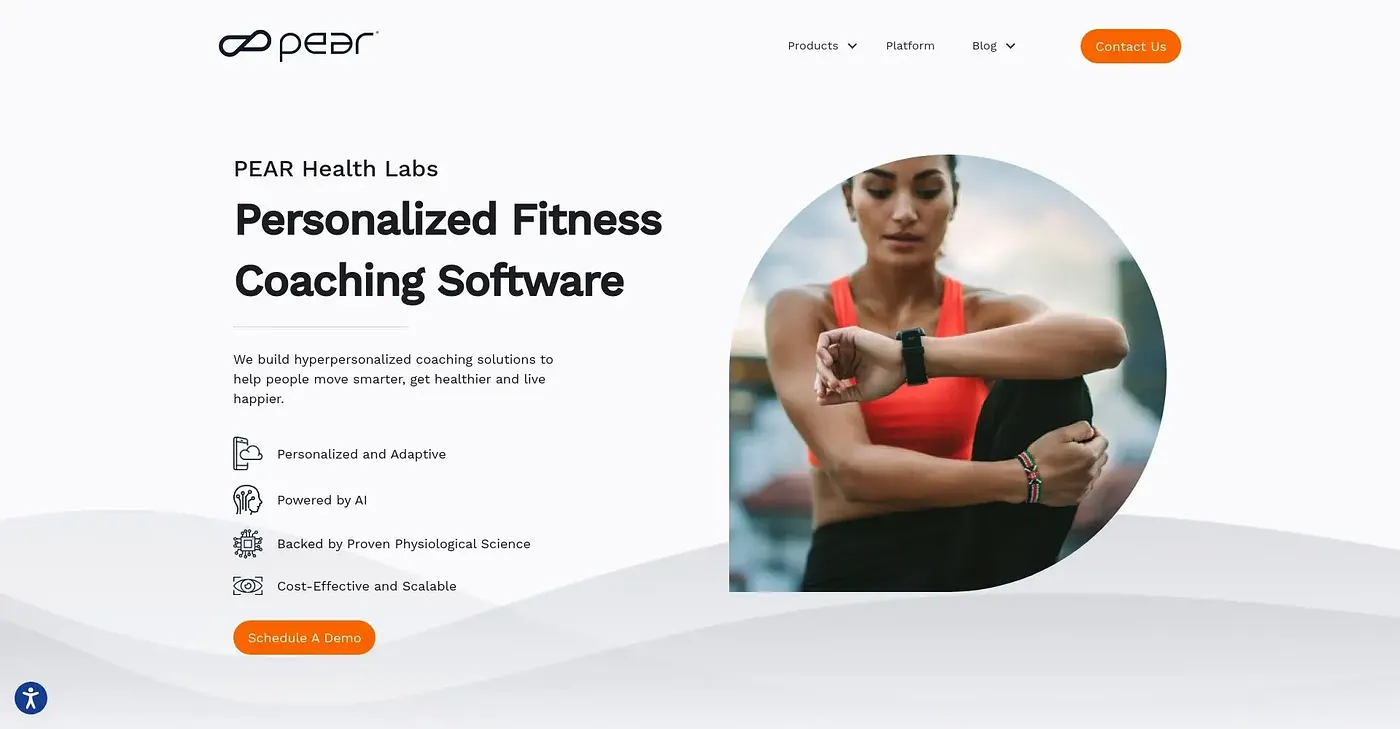 Screenshot of PEAR Training Intelligence