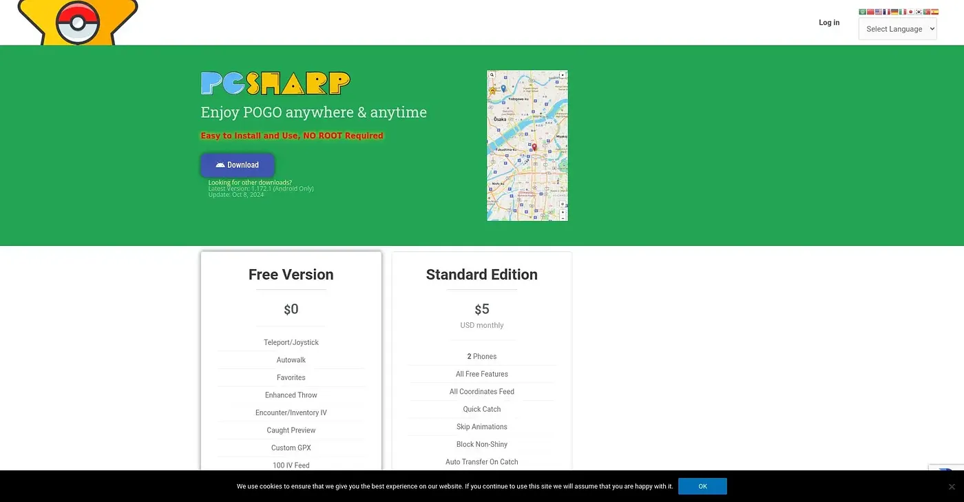 Screenshot of PGSharp