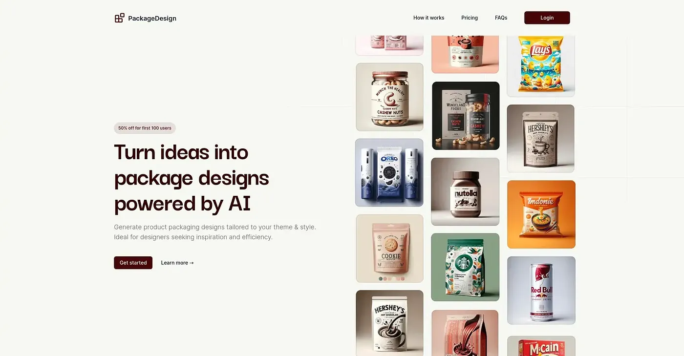 Screenshot of Package Design