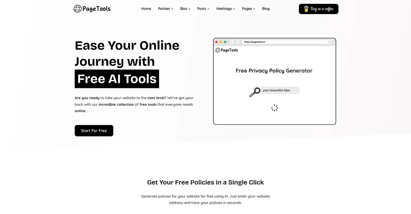 Screenshot of PageTools