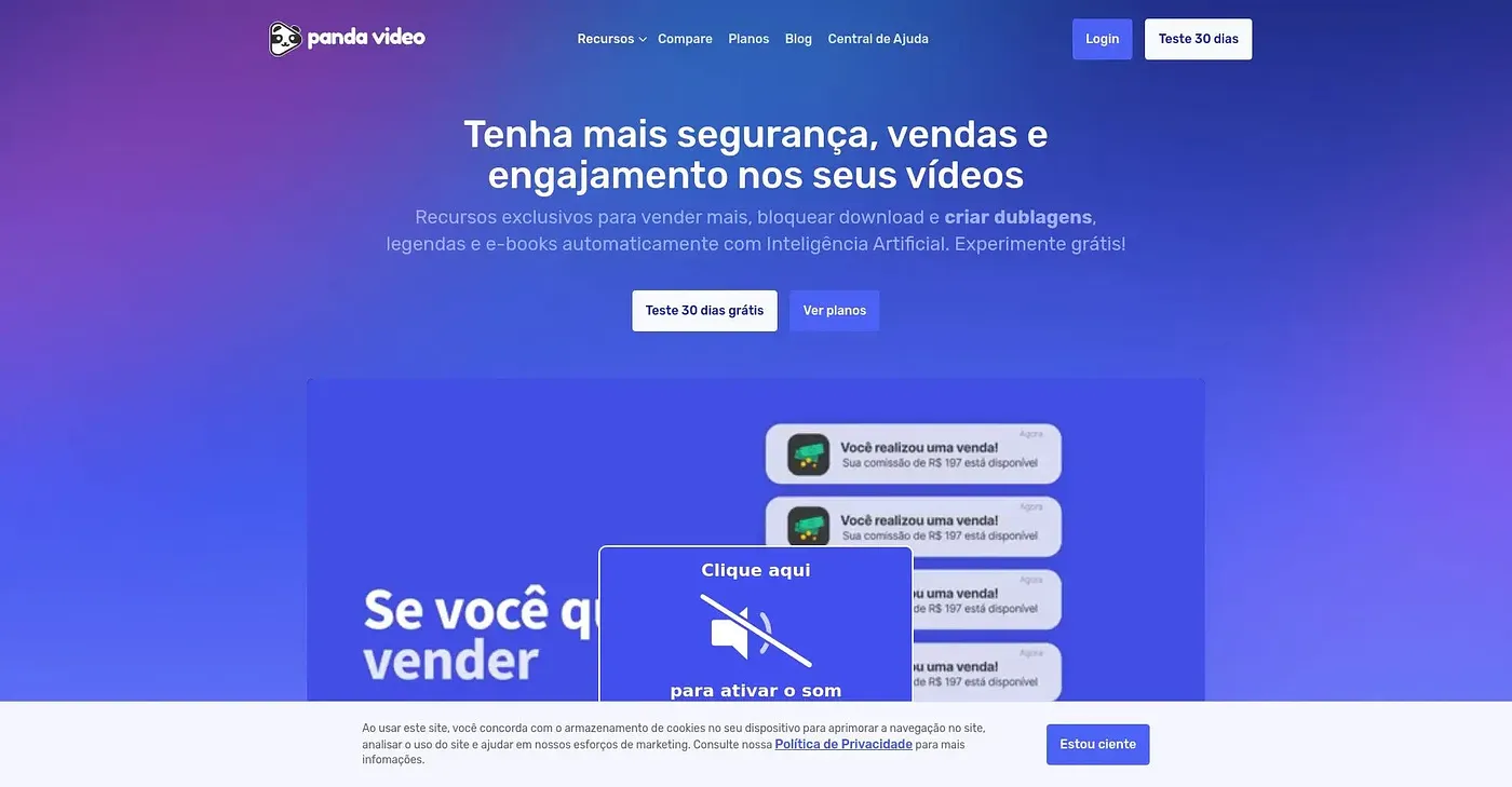 Screenshot of Panda Video
