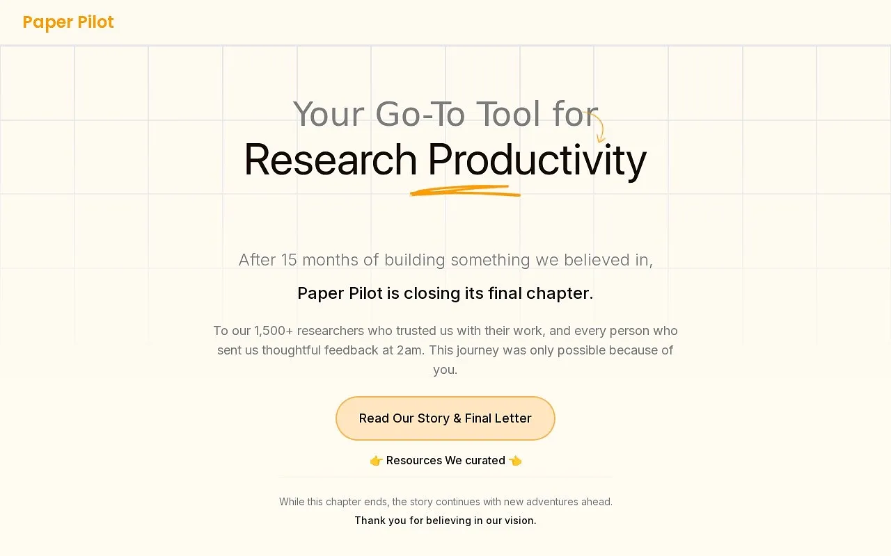 Screenshot of Paper Pilot