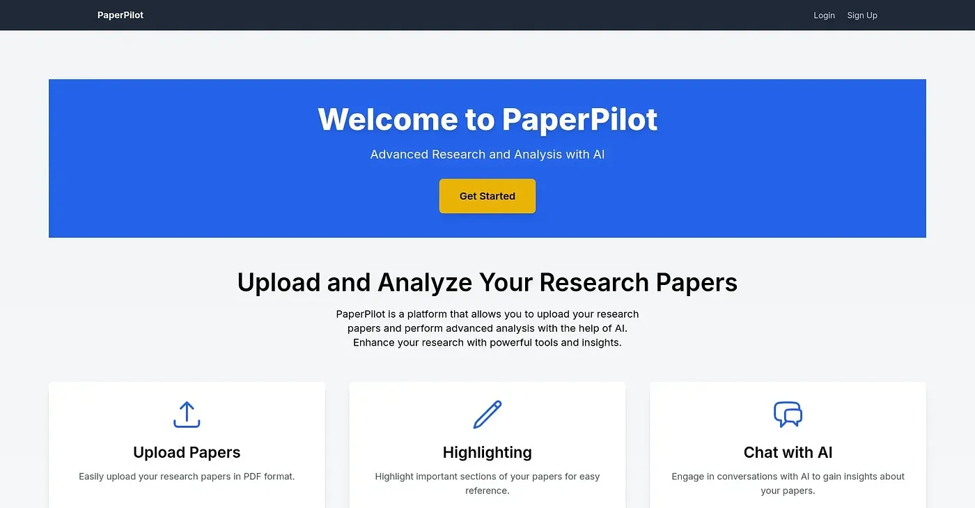 Screenshot of Paper Pilot