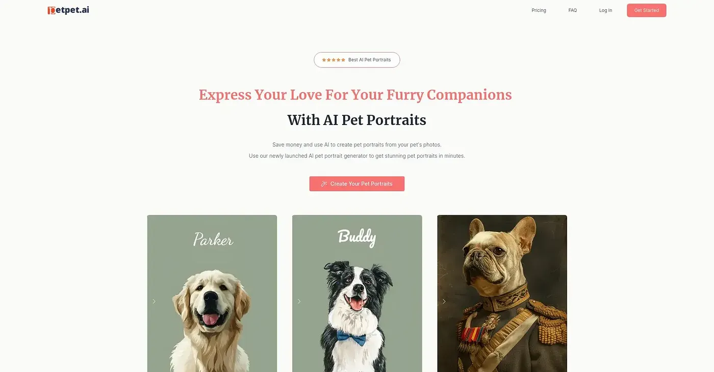 Screenshot of Pet Pet AI