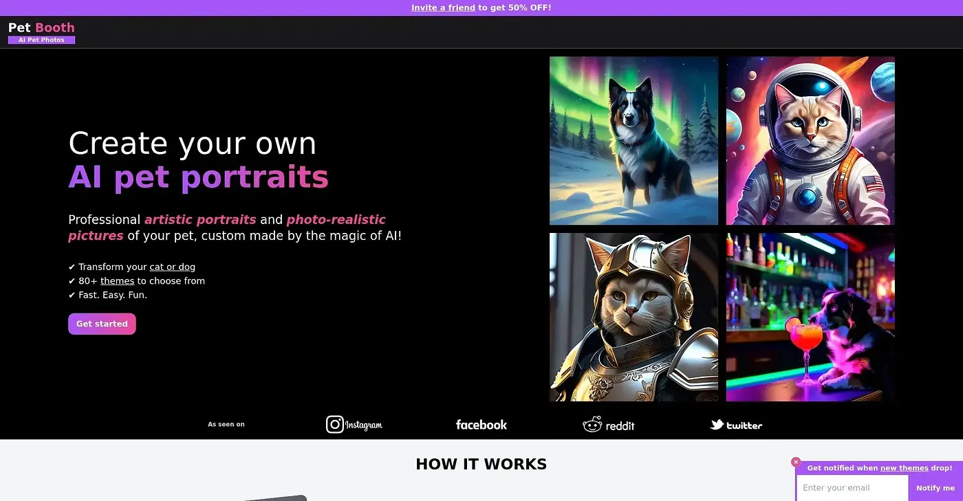 Screenshot of Petbooth