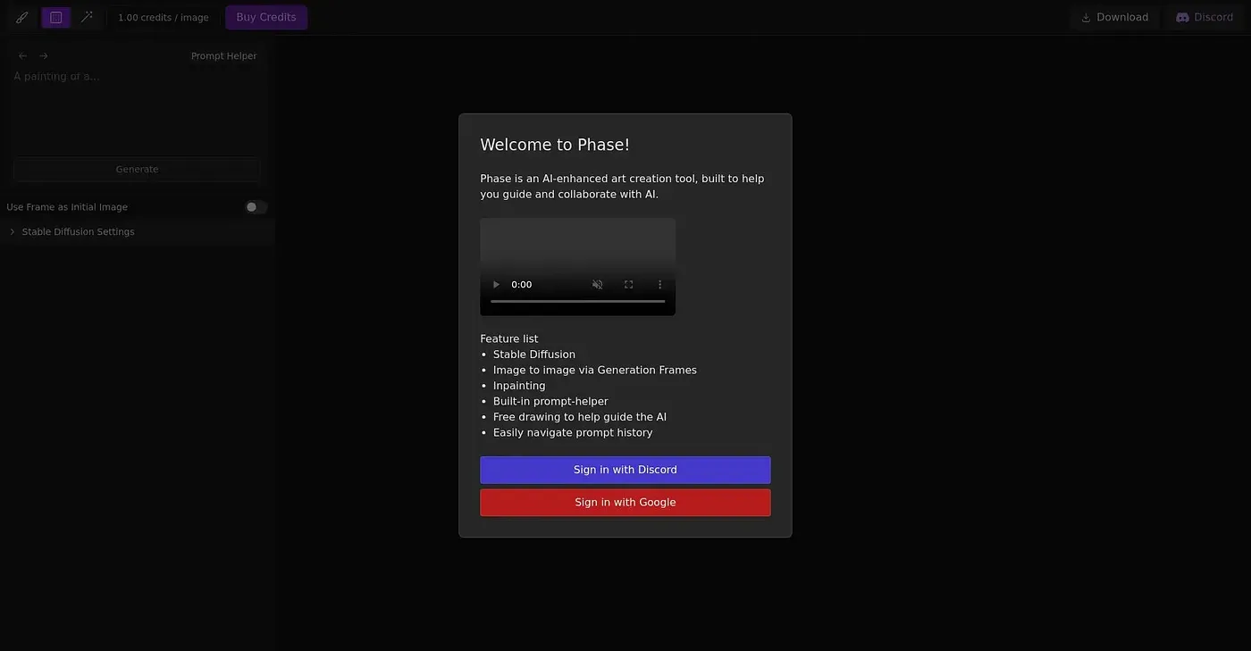 Screenshot of Phase