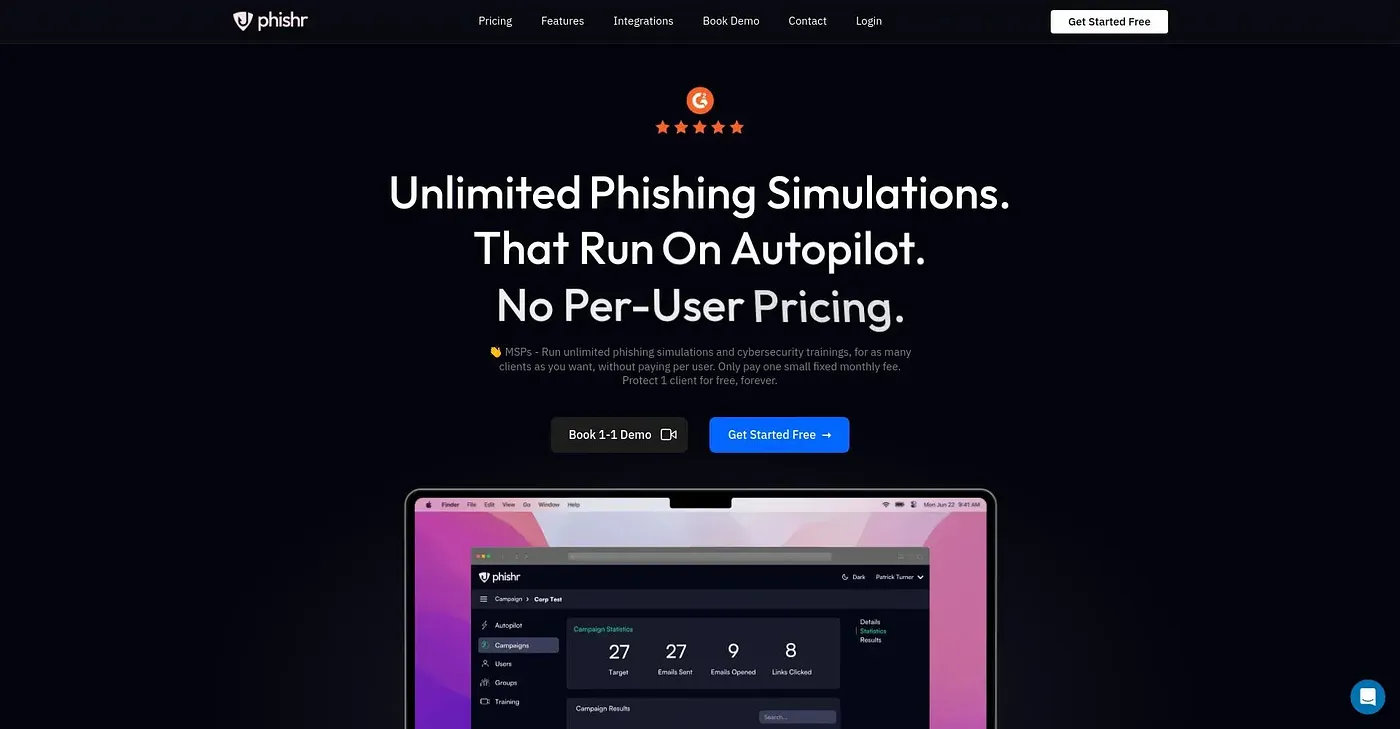 Screenshot of Phishr