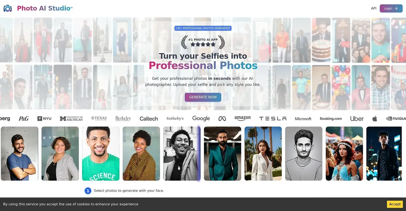 Screenshot of Photo AI Studio