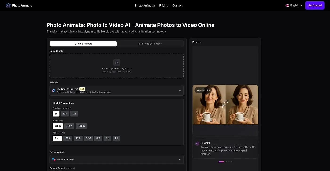 Screenshot of Photo Animate