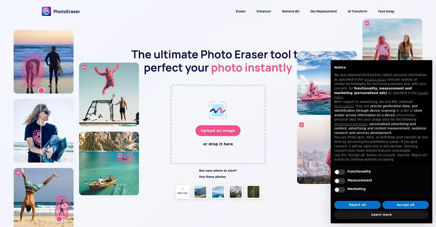Screenshot of Photo Eraser