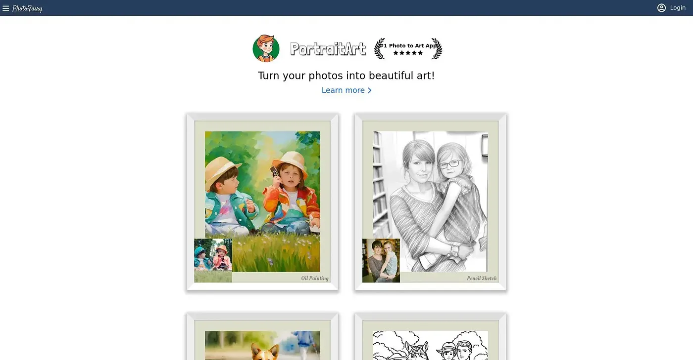 Screenshot of Photo Fairy AI