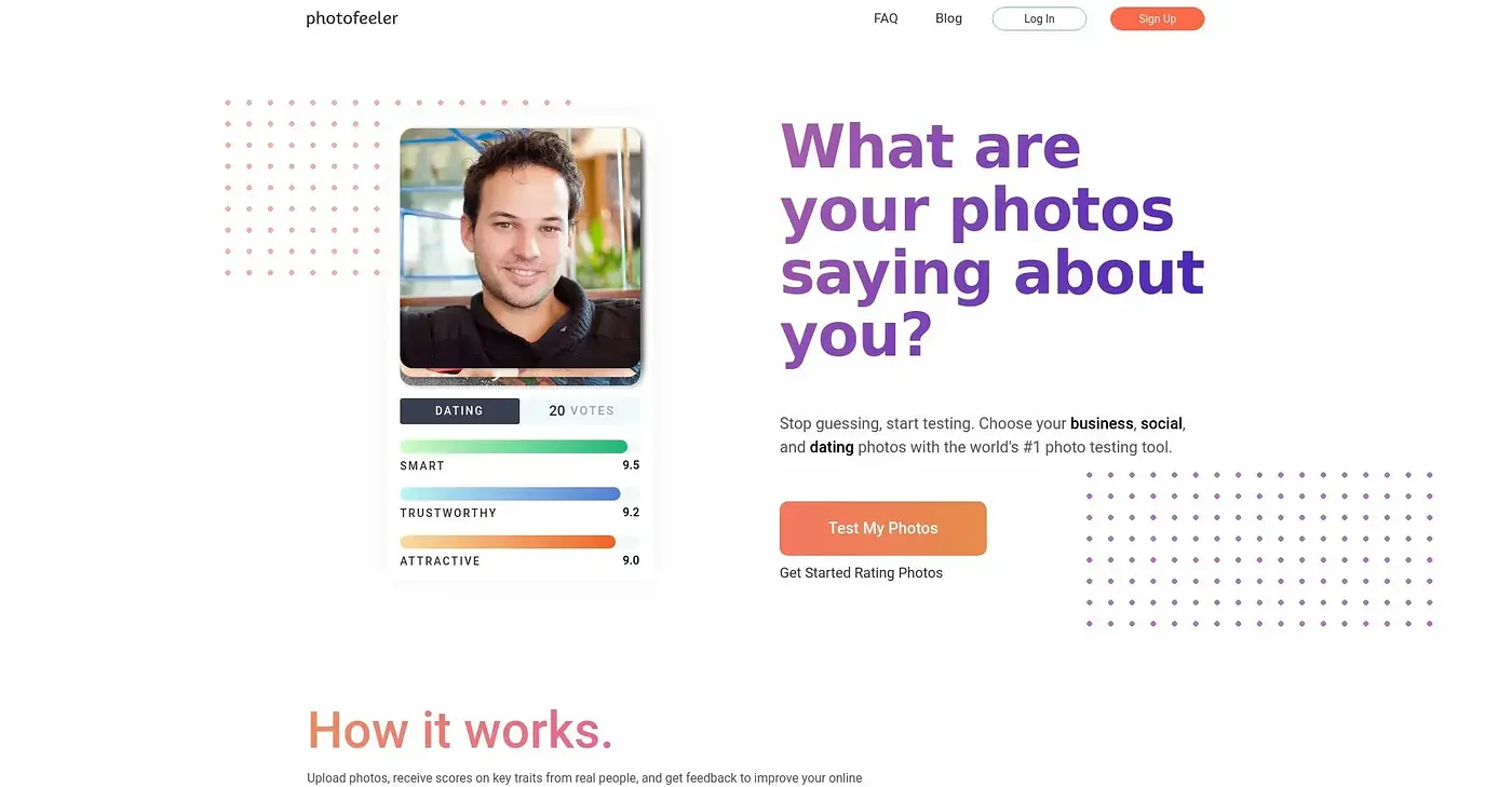 Screenshot of PhotoFeeler