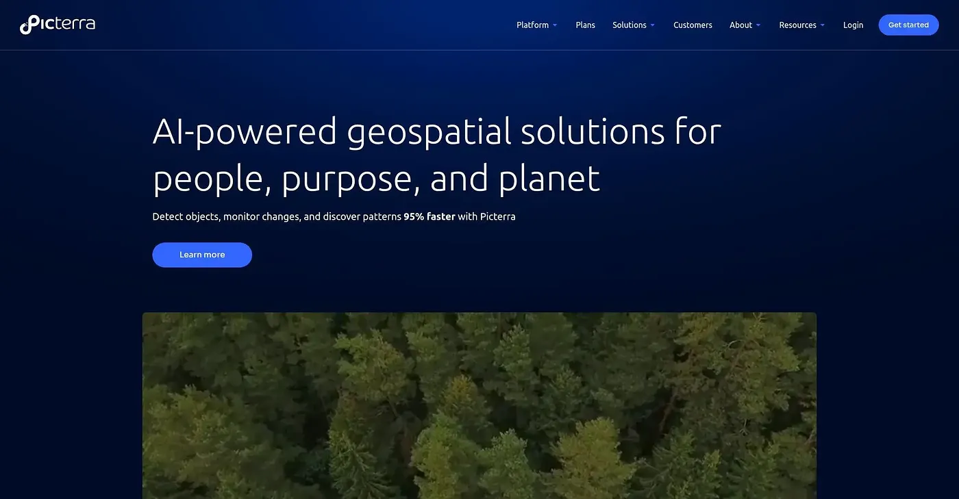 Screenshot of Picterra