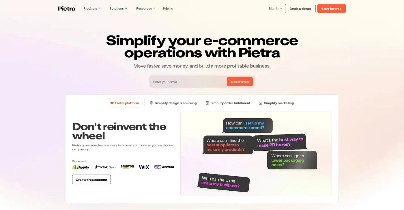 Screenshot of Pietra Studio
