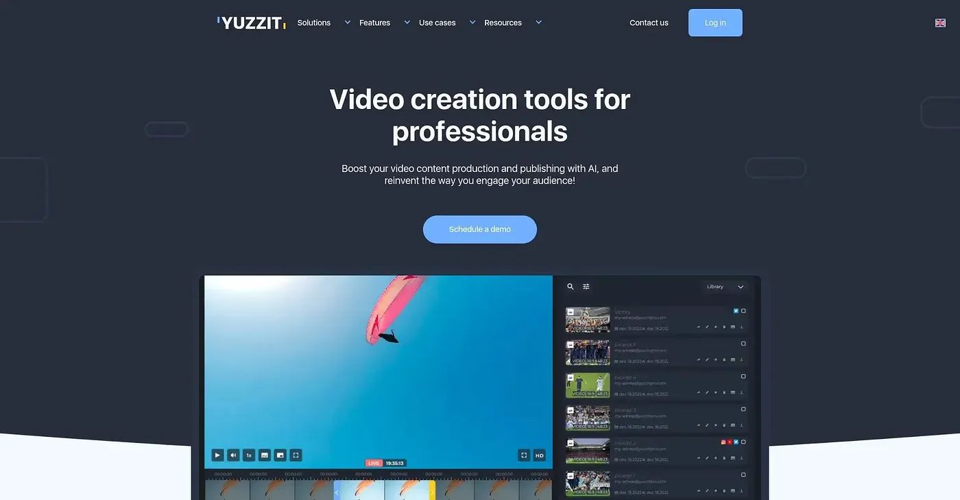 Screenshot of Yuzzit Video