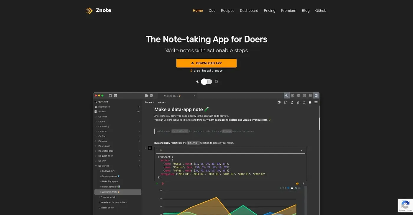 Screenshot of Znote