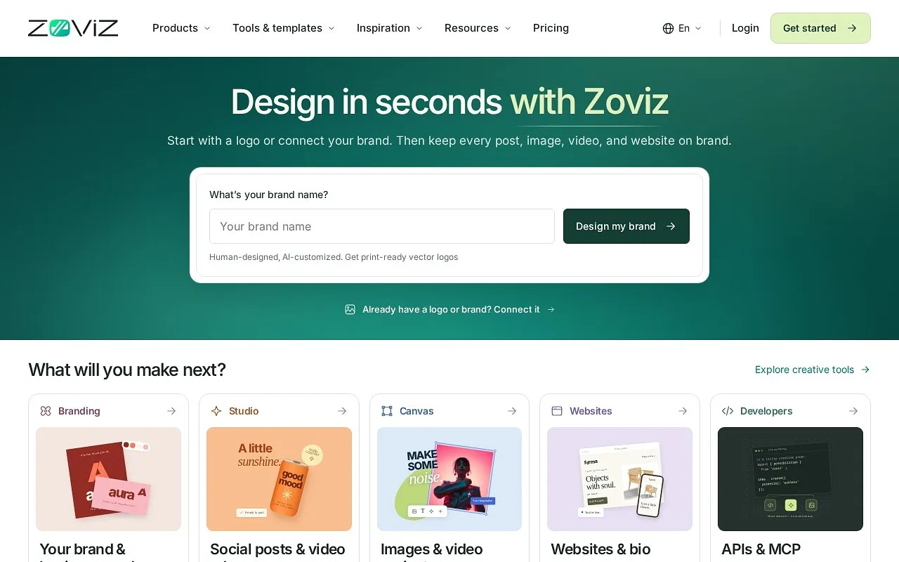 Screenshot of Zoviz