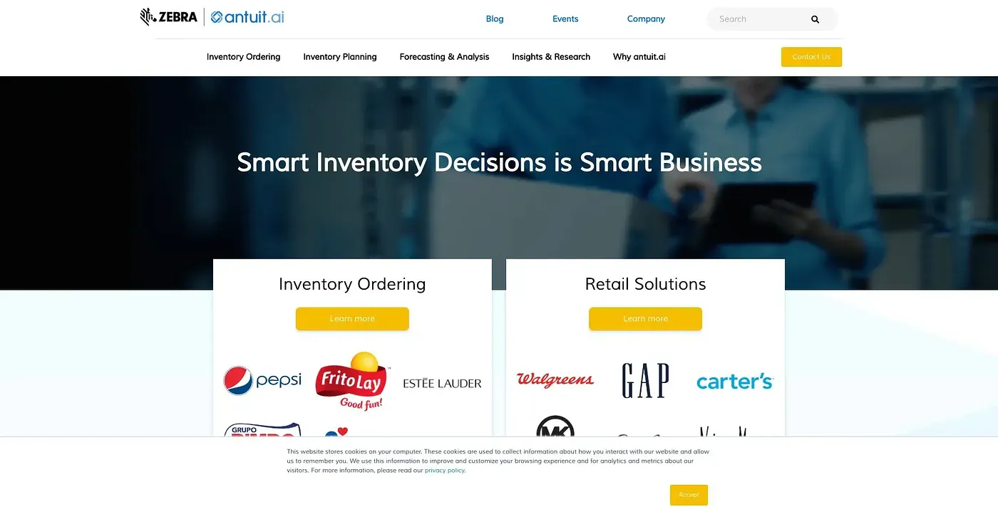 Screenshot of Antuit AI