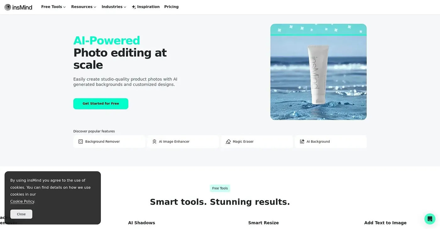Screenshot of insMind