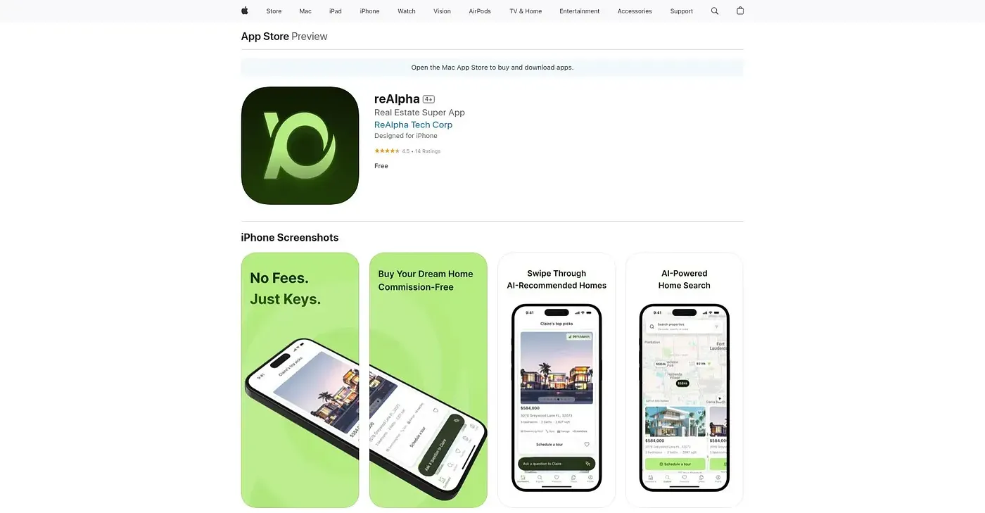 Screenshot of reAlpha