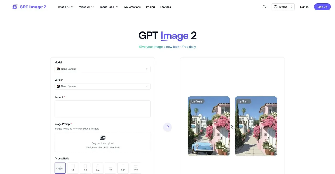 Screenshot of GPT Image 2