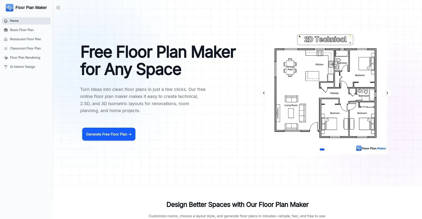 Screenshot of Floor Plan Maker