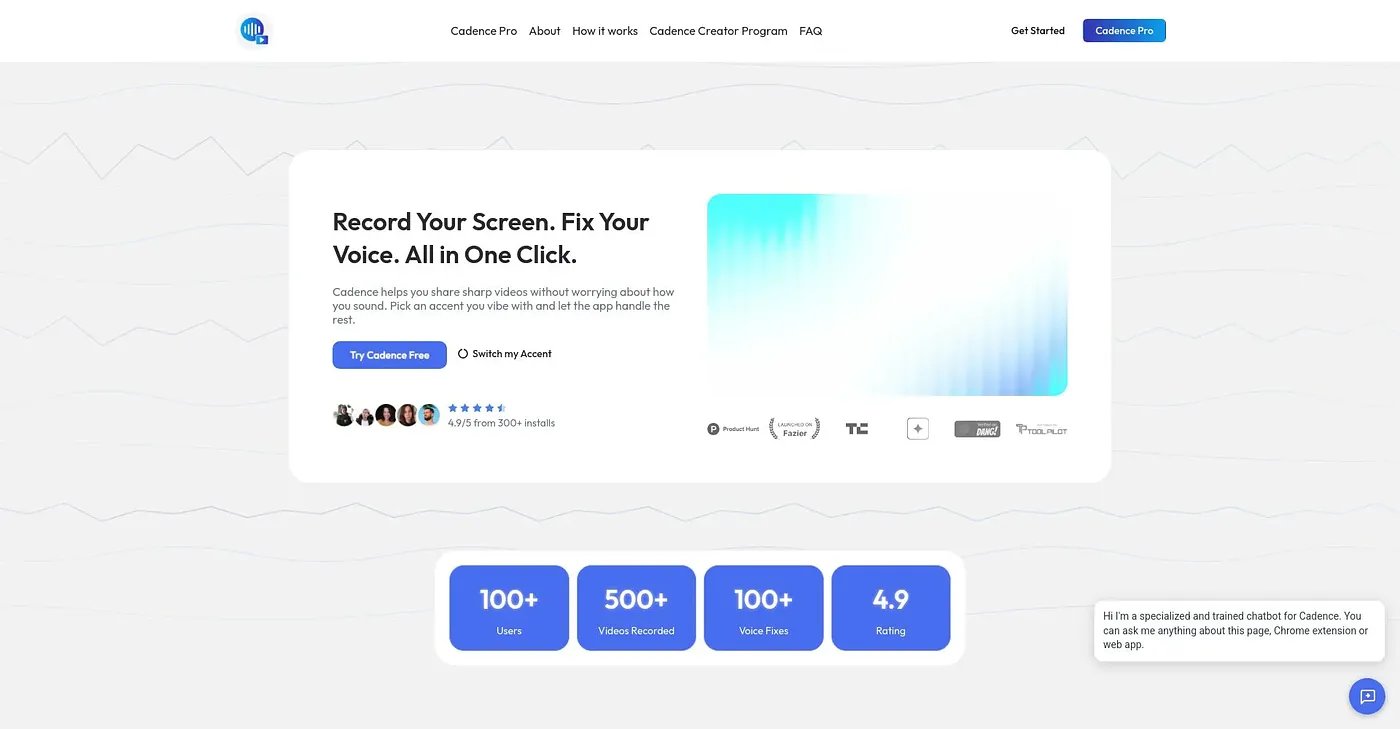 Screenshot of Cadence