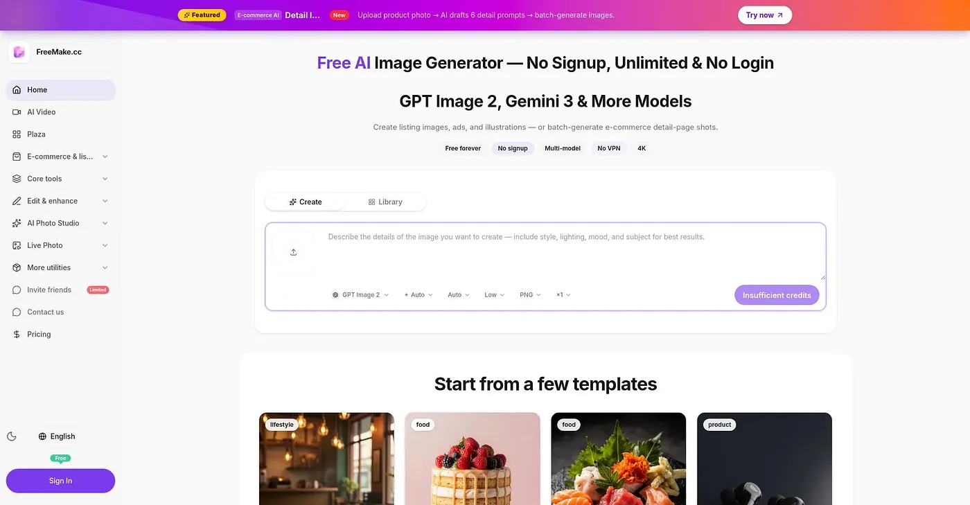 Screenshot of Freemake