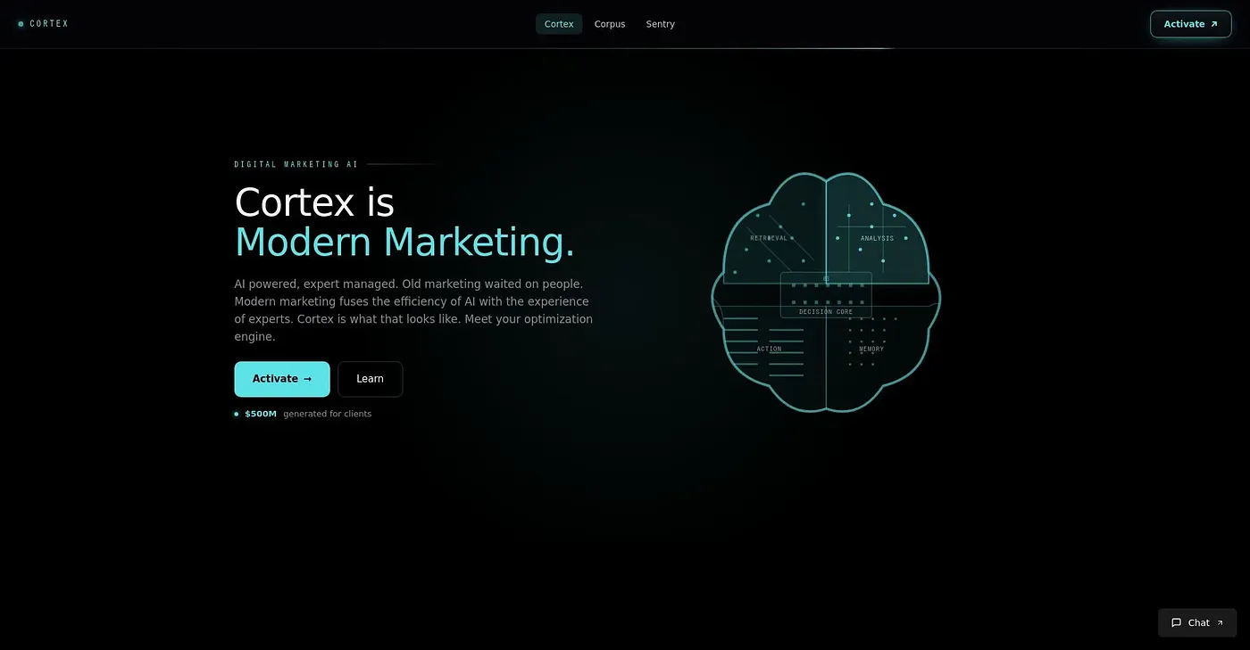 Screenshot of Cortex