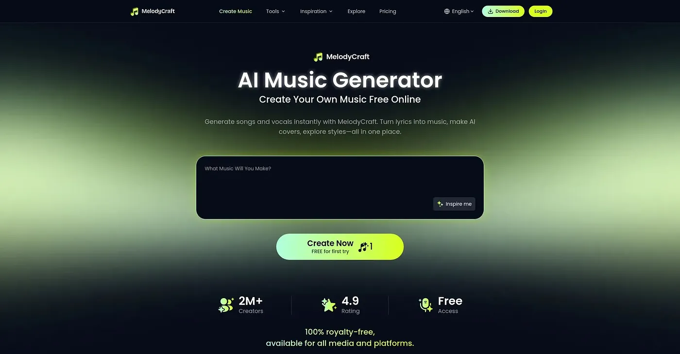 Screenshot of MelodyCraft