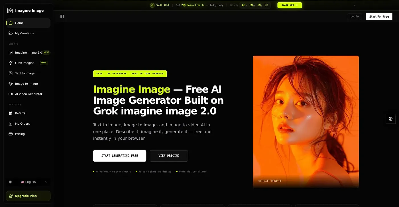 Screenshot of Imagine Image 2.0