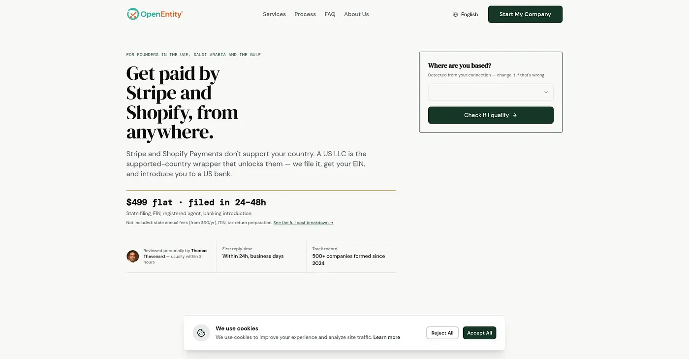 Screenshot of Open Entity
