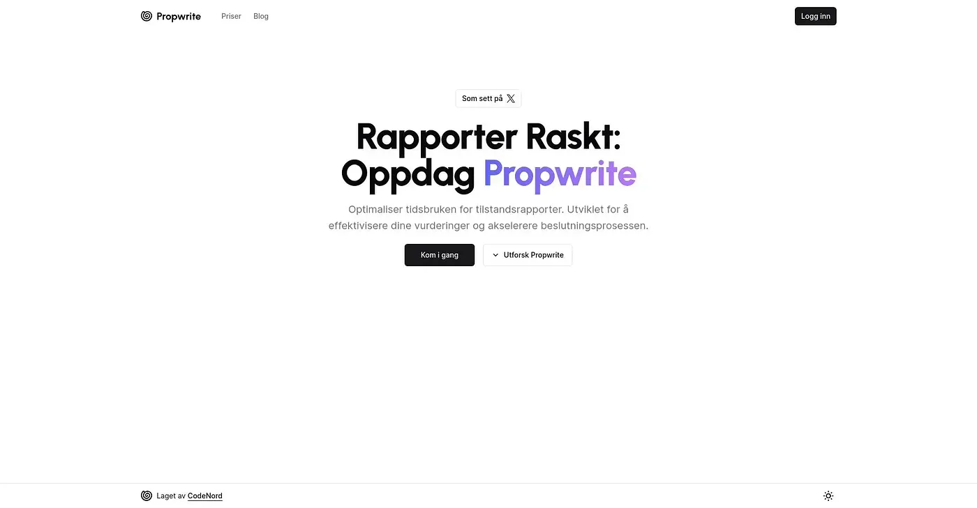 Screenshot of Propwrite