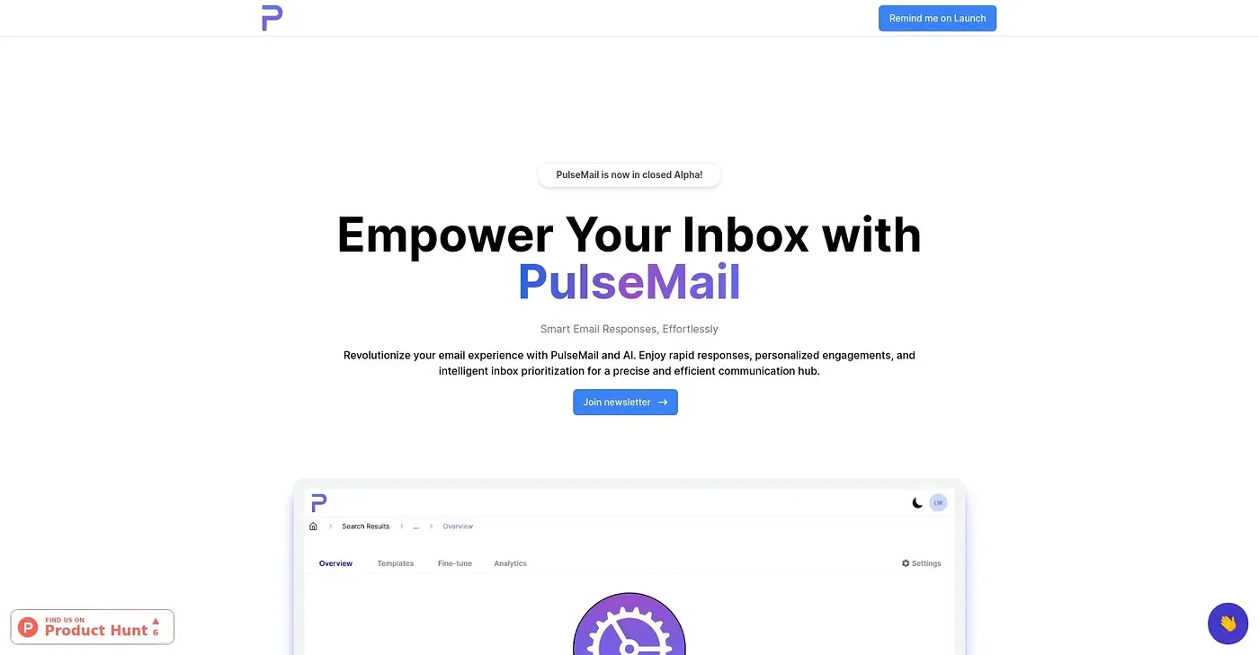 Screenshot of Pulse Mail