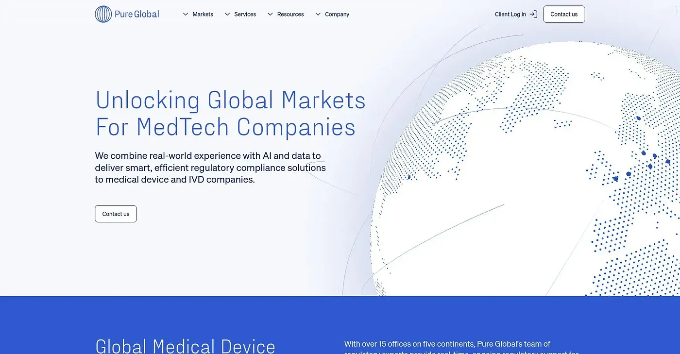 Screenshot of Pure Global