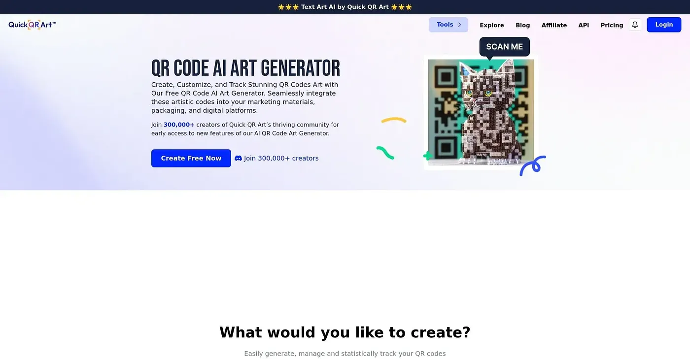 Screenshot of QR Code AI Art Generator