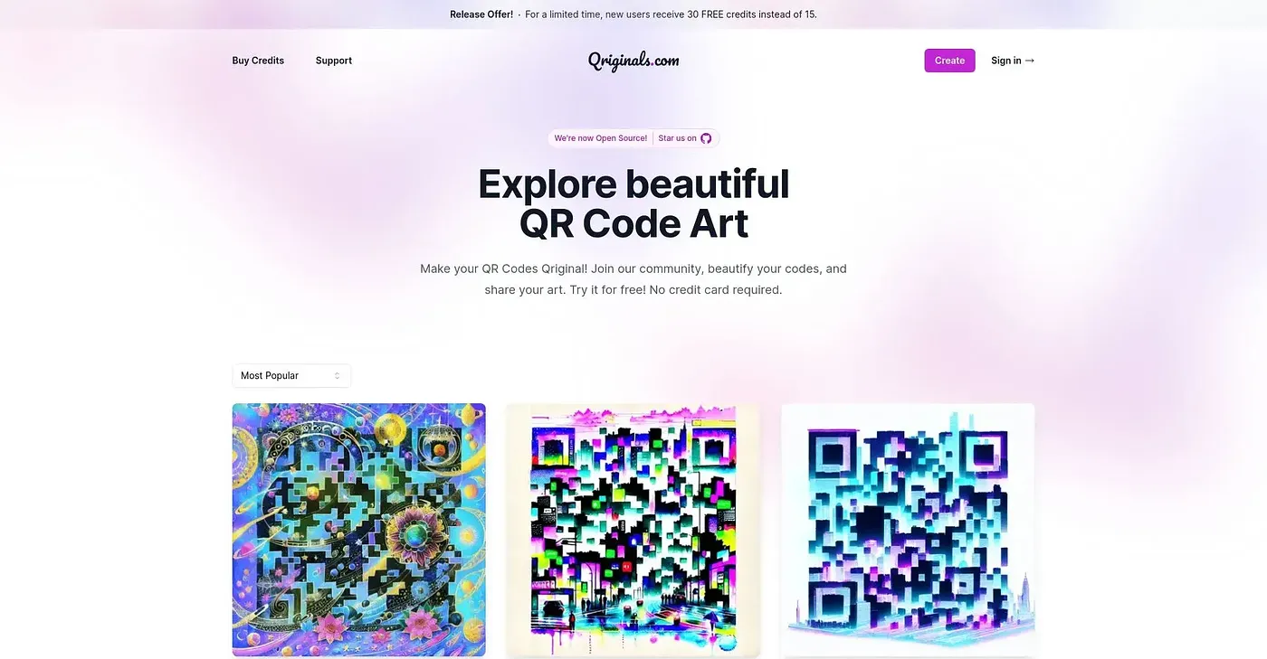 Screenshot of Qriginals