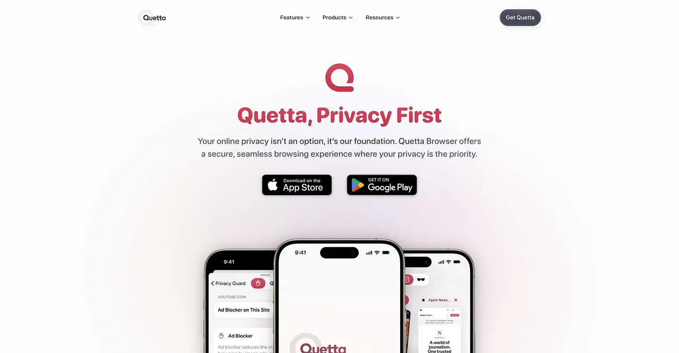 Screenshot of Quetta Browser